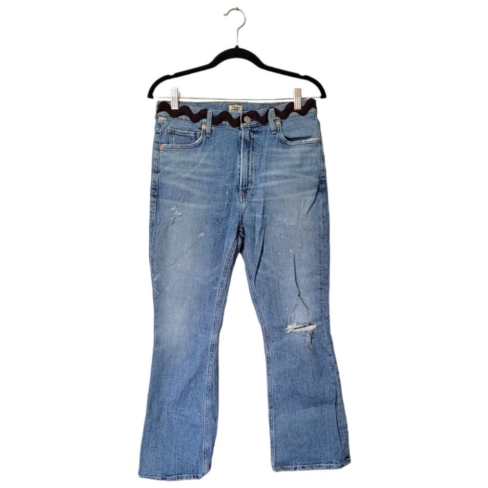 Citizens of Humanity Light Wash Demy Cropped Flare Jeans